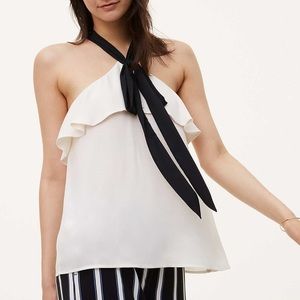 LOFT | Halter Ribbon Top